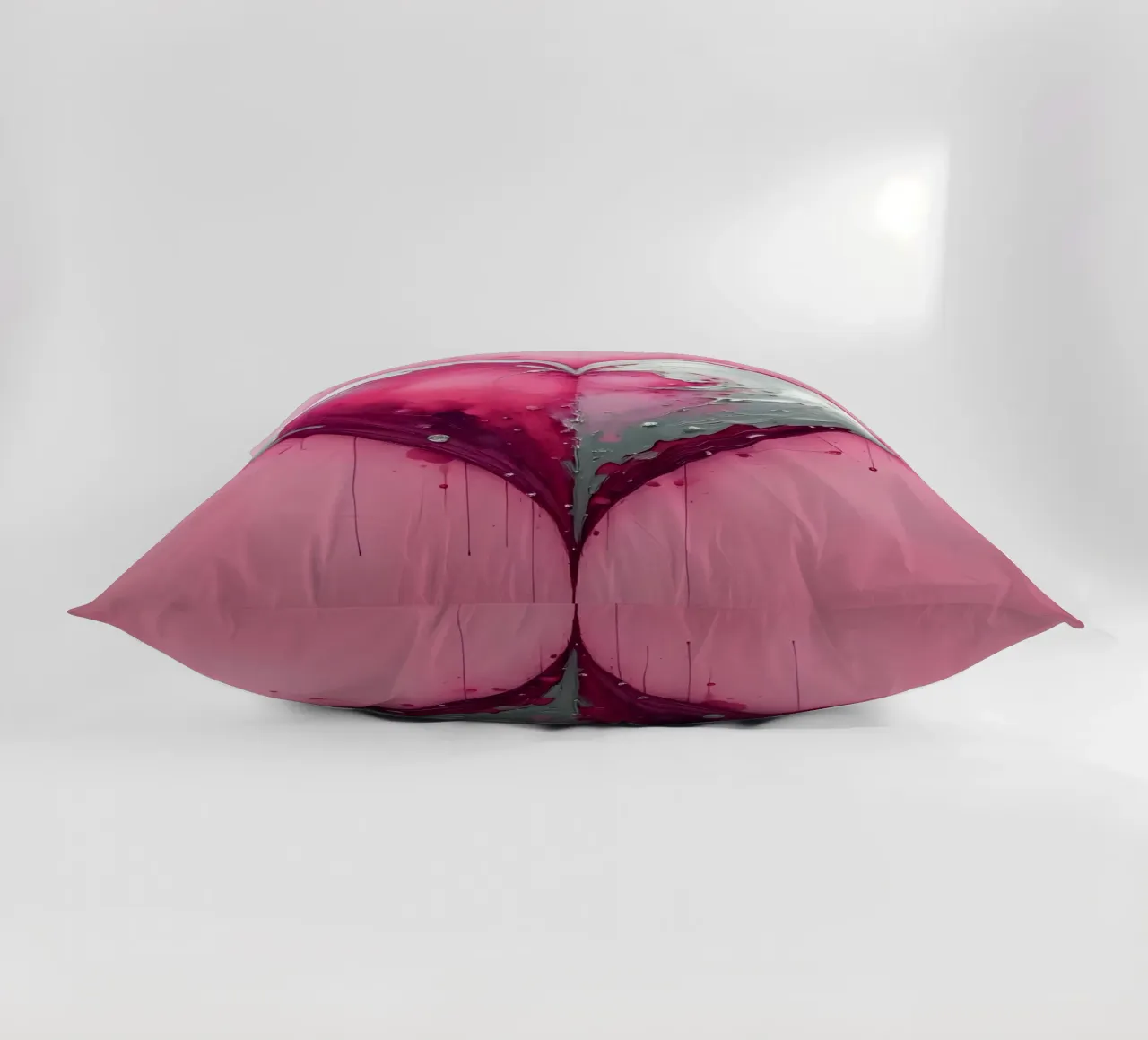 cuore_rosa_argento_1 cuscino da Pink- und LoveArt by LK