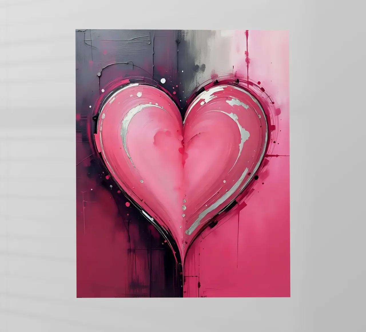 cuore_rosa_argento_2 pellicola backlit da Pink- und LoveArt by LK