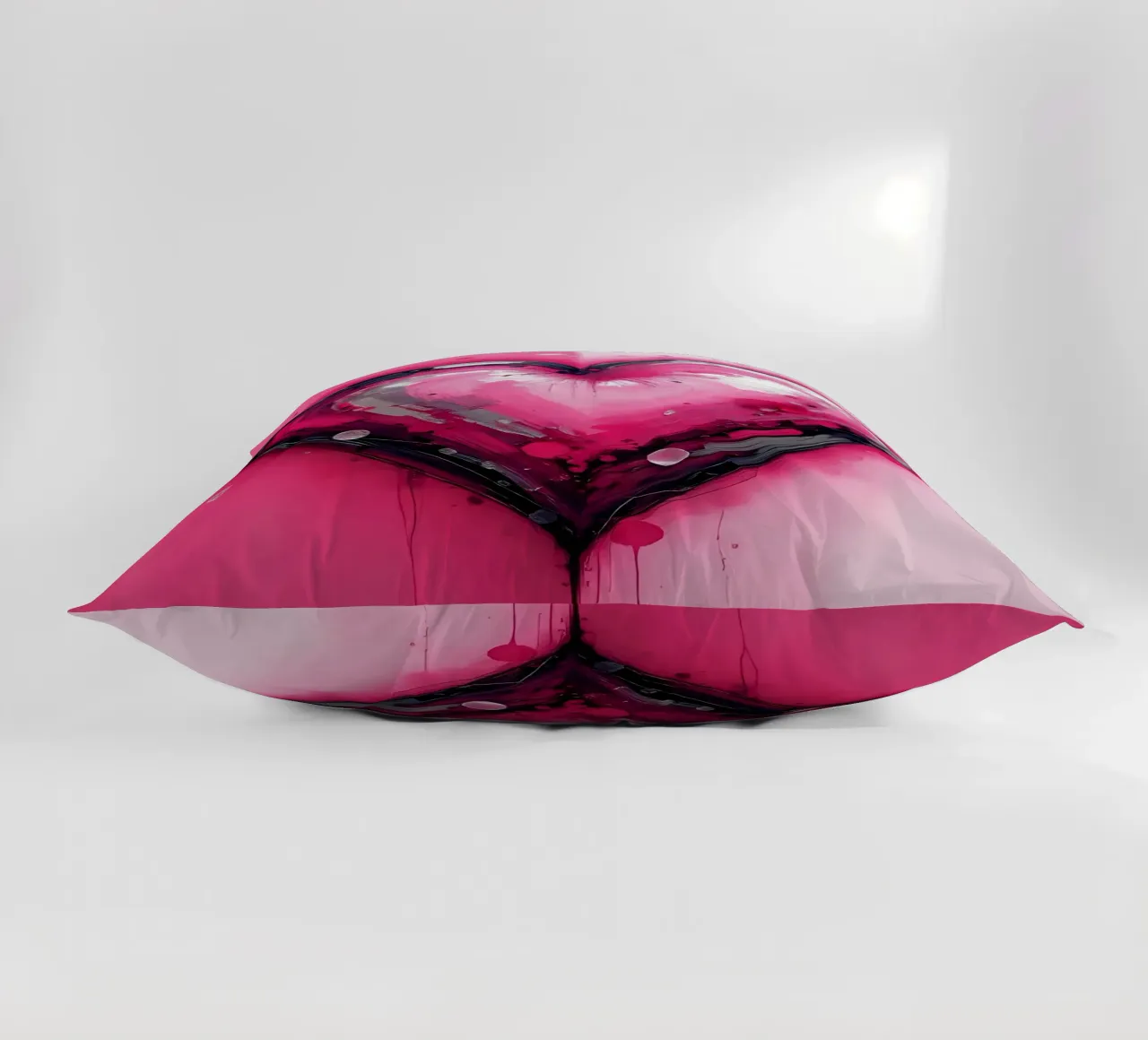 cuore_rosa_argento_3 cuscino da Pink- und LoveArt by LK