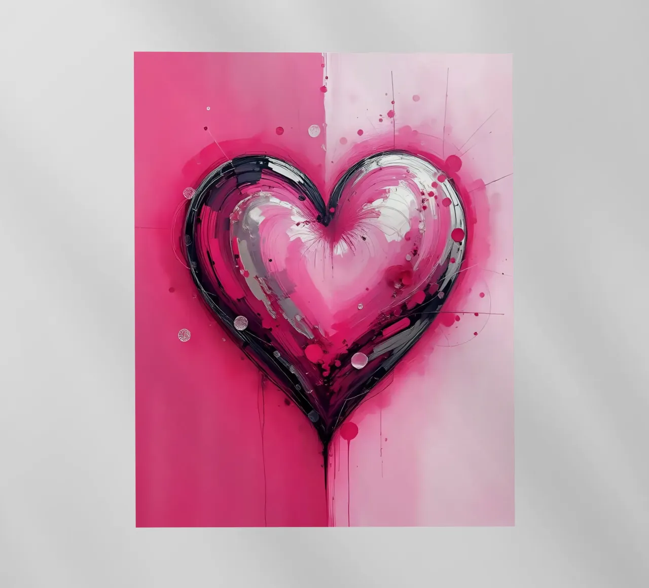 cuore_rosa_argento_3 pellicola backlit da Pink- und LoveArt by LK
