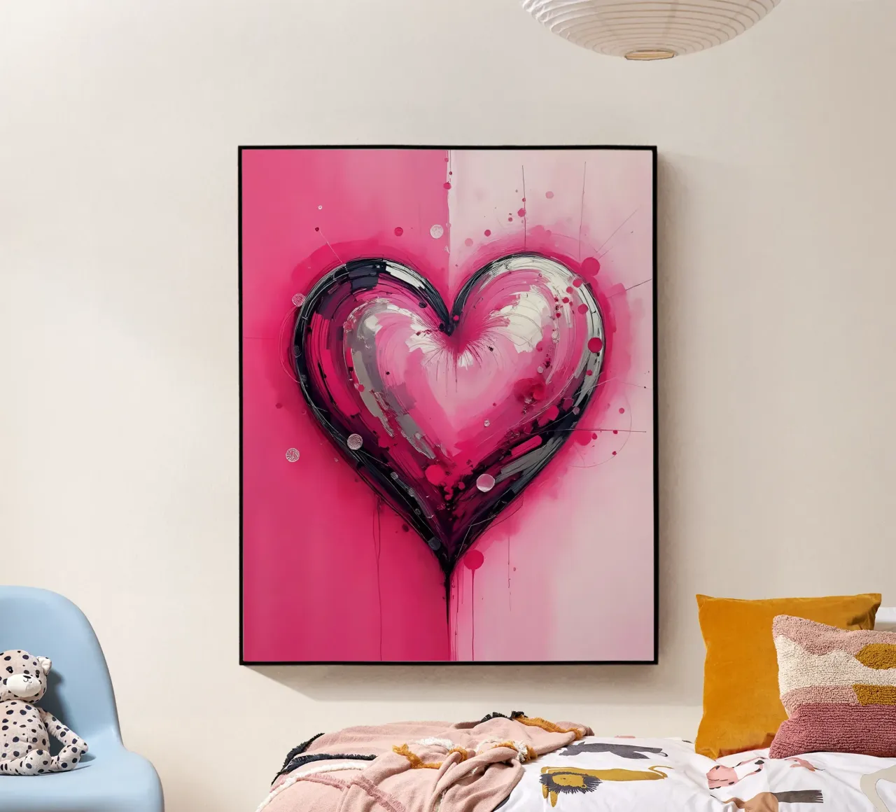 cuore_rosa_argento_3 plexiglass da Pink- und LoveArt by LK