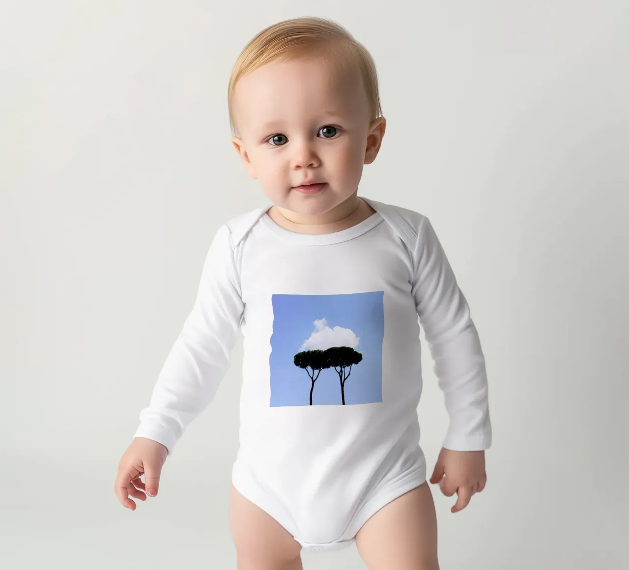 Brothers long-sleeve baby romper by Rupert Höller