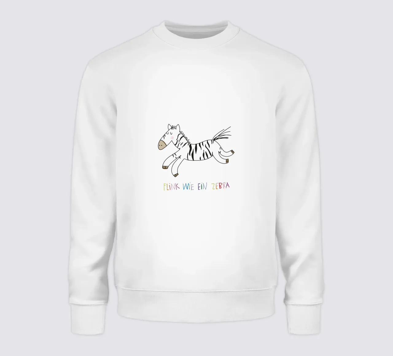 Flink wie ein Zebra felpa da Brushmeetspaper