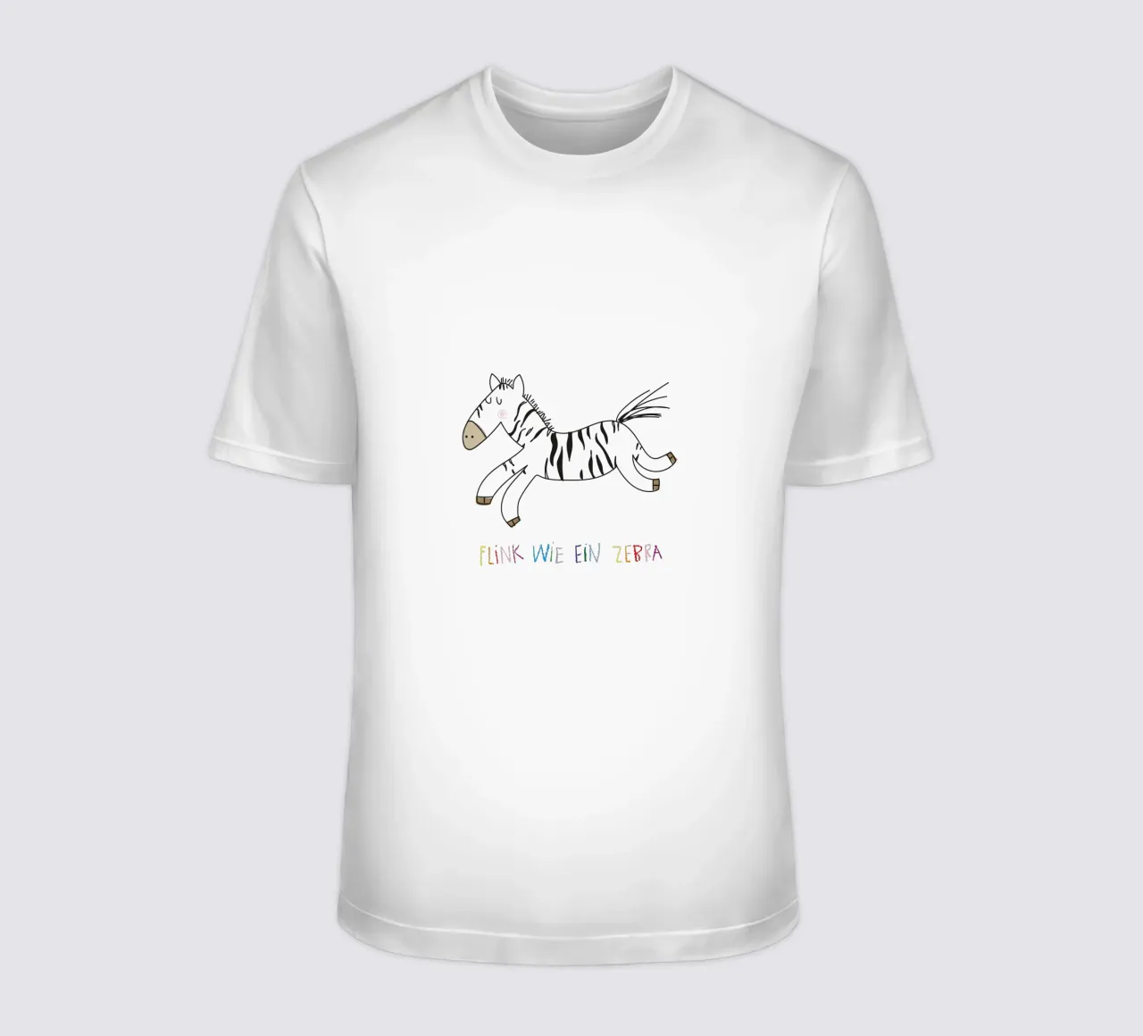 Flink wie ein Zebra t-shirt da Brushmeetspaper