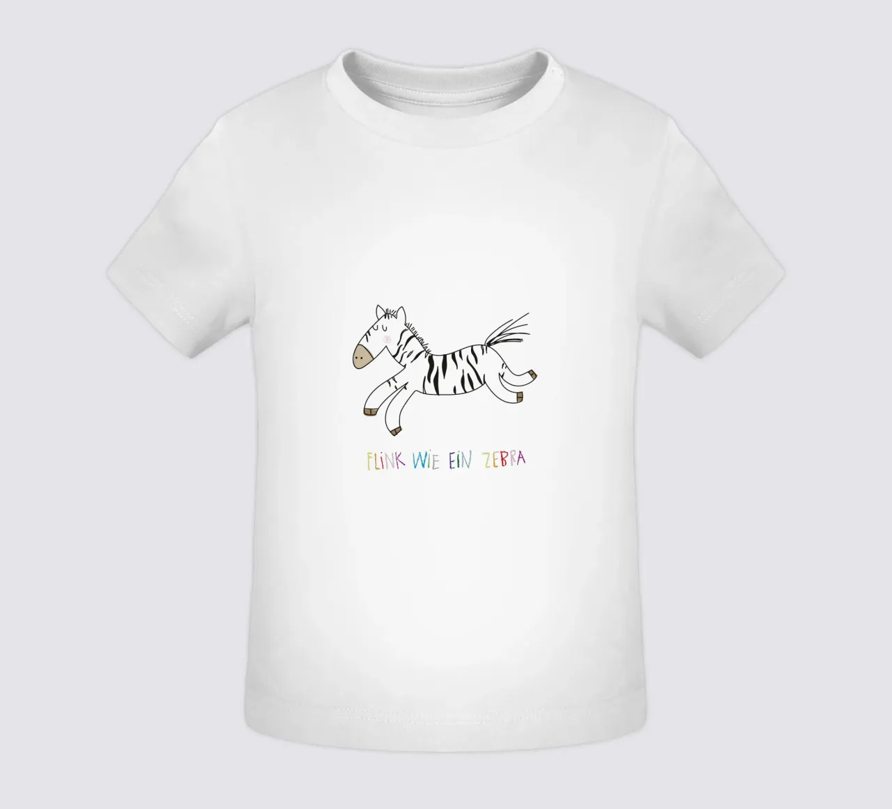 Flink wie ein Zebra maglietta neonato da Brushmeetspaper