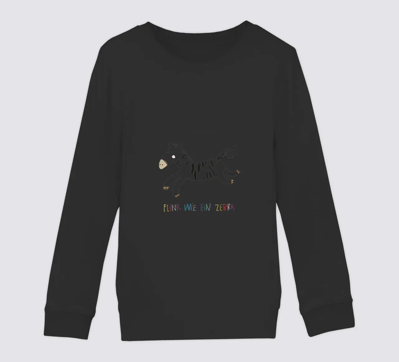 Flink wie ein Zebra felpa bambino da Brushmeetspaper