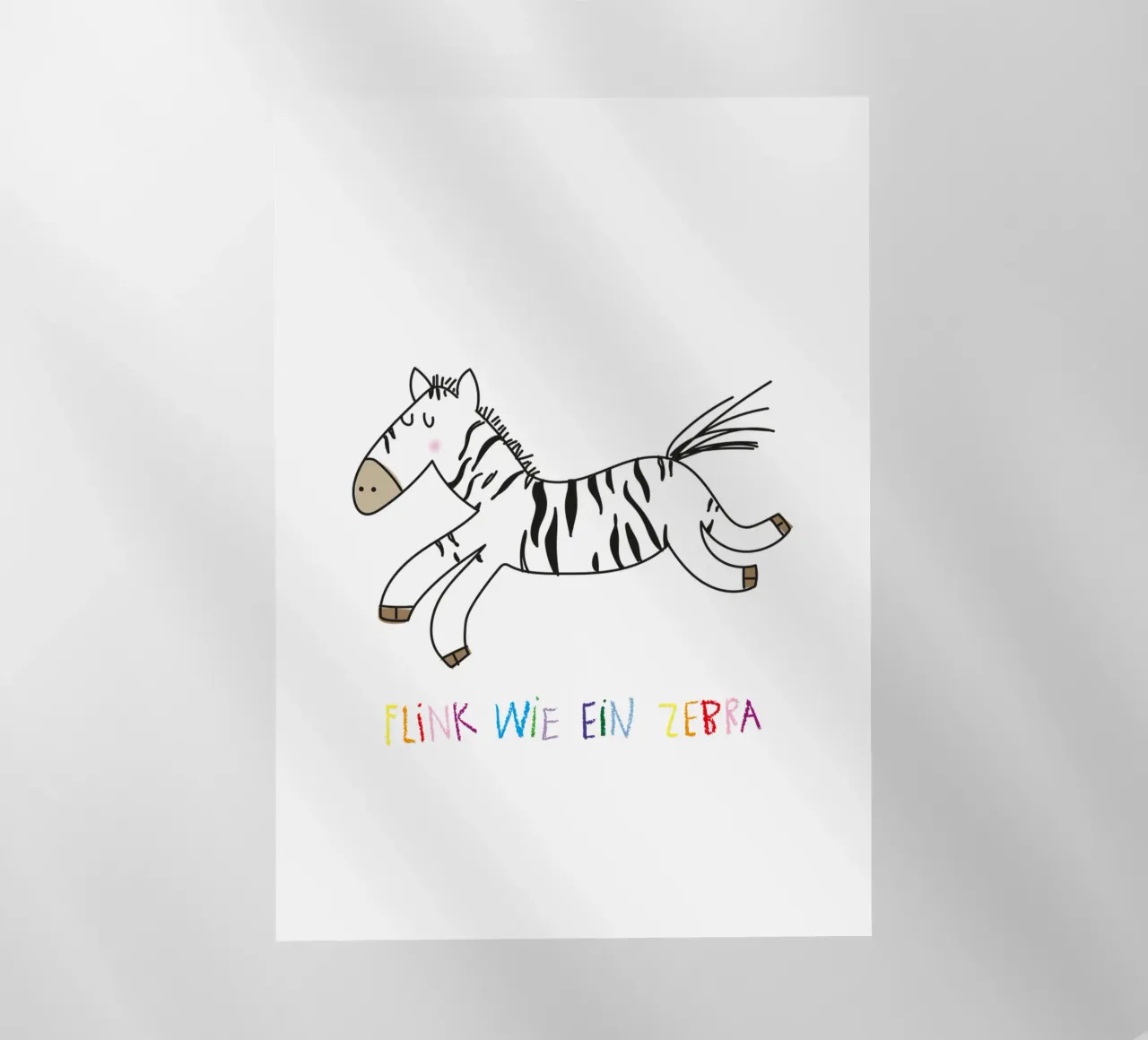 Flink wie ein Zebra pellicola backlit da Brushmeetspaper