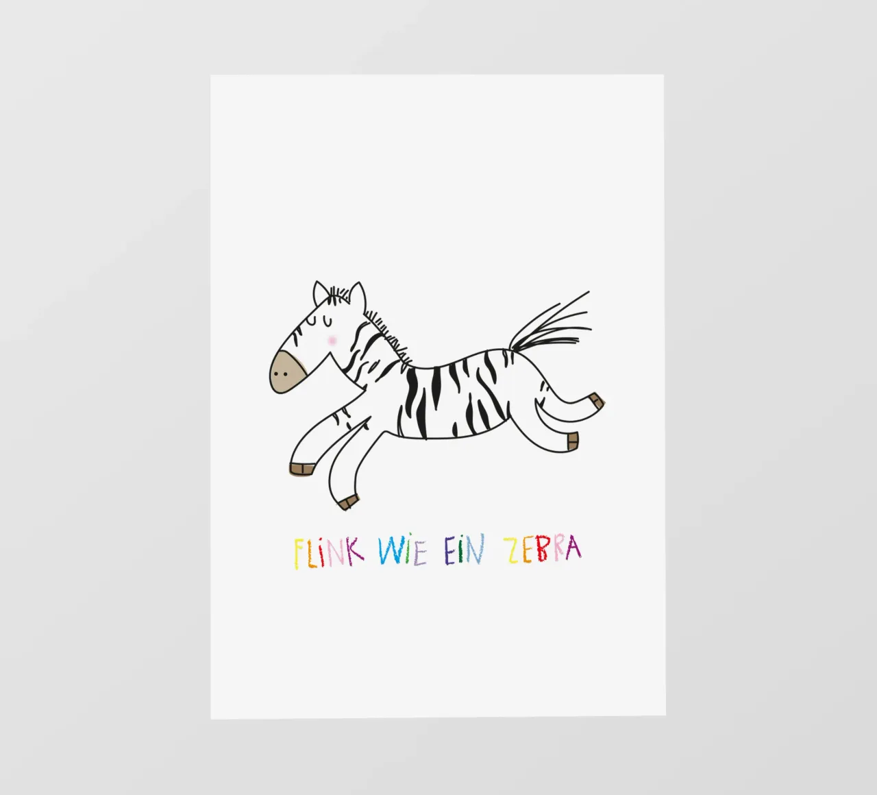 Flink wie ein Zebra telo in pvc da Brushmeetspaper