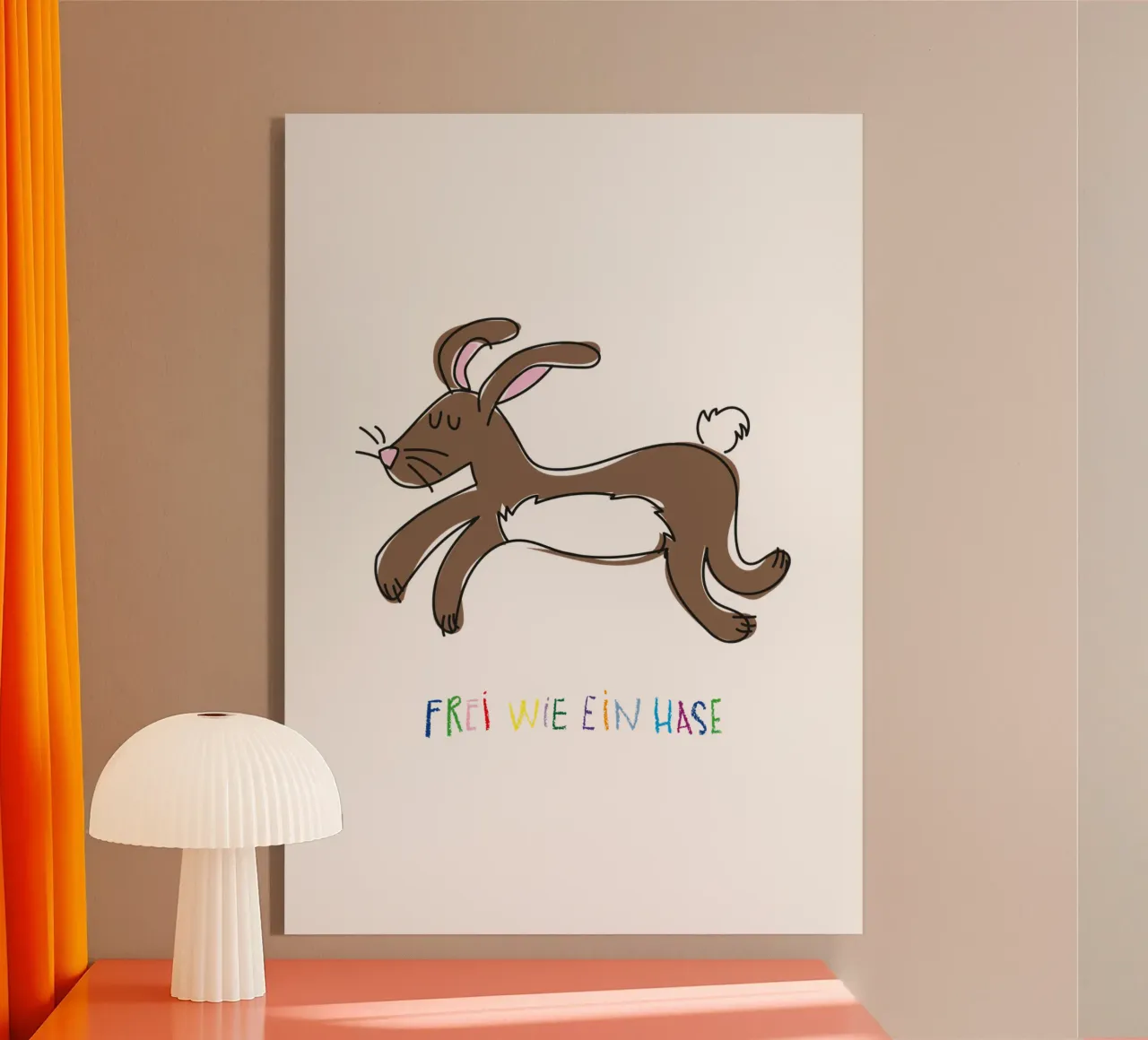 Frei wie ein Hase plexiglass da Brushmeetspaper