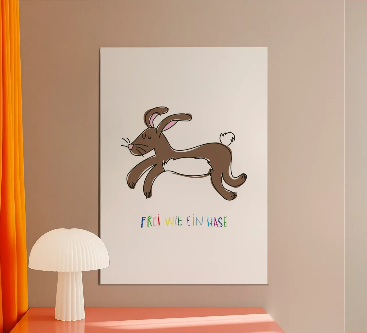 Frei wie ein Hase poster da Brushmeetspaper