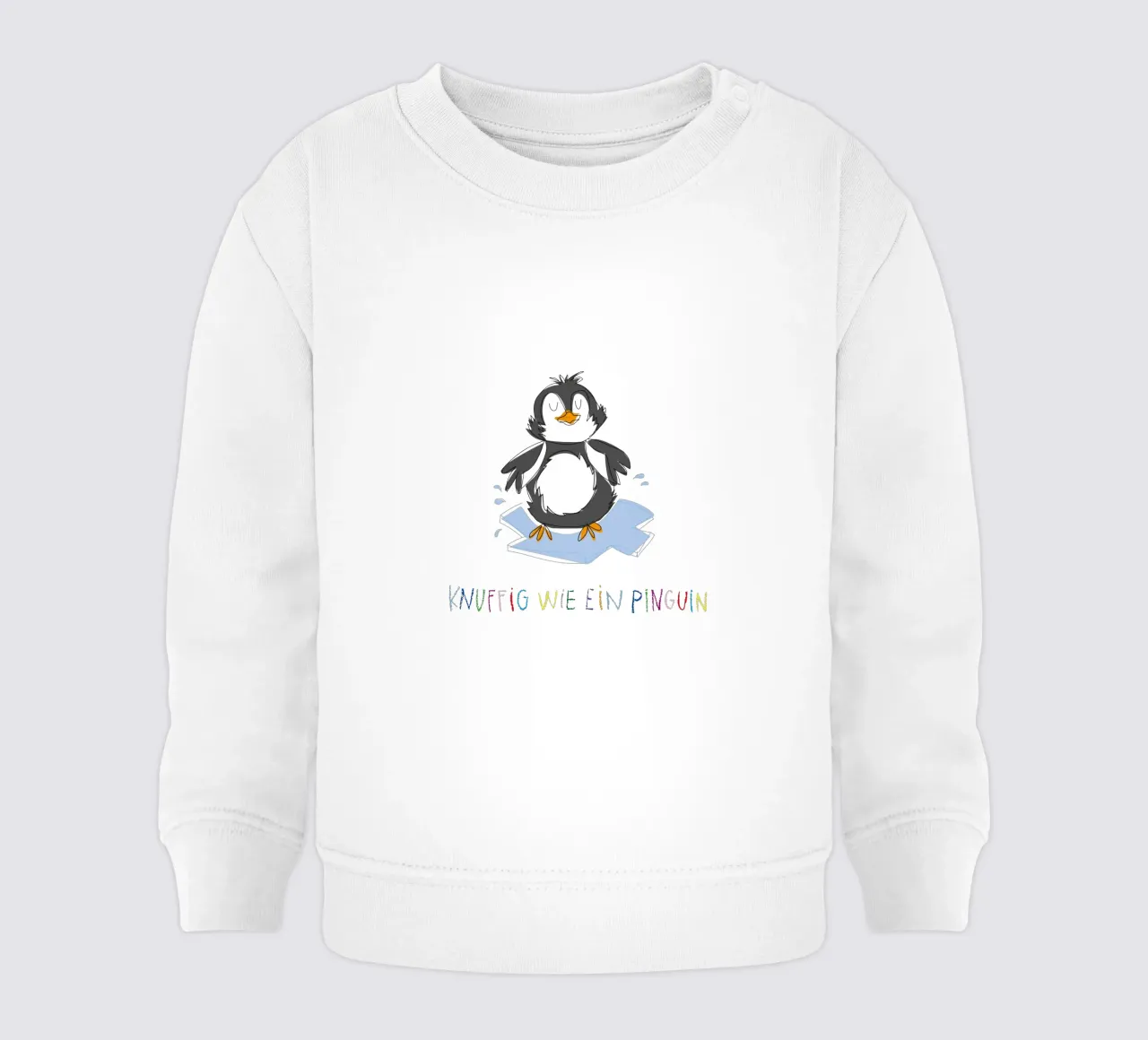 Knuffig wie ein Pinguin felpa neonato da Brushmeetspaper