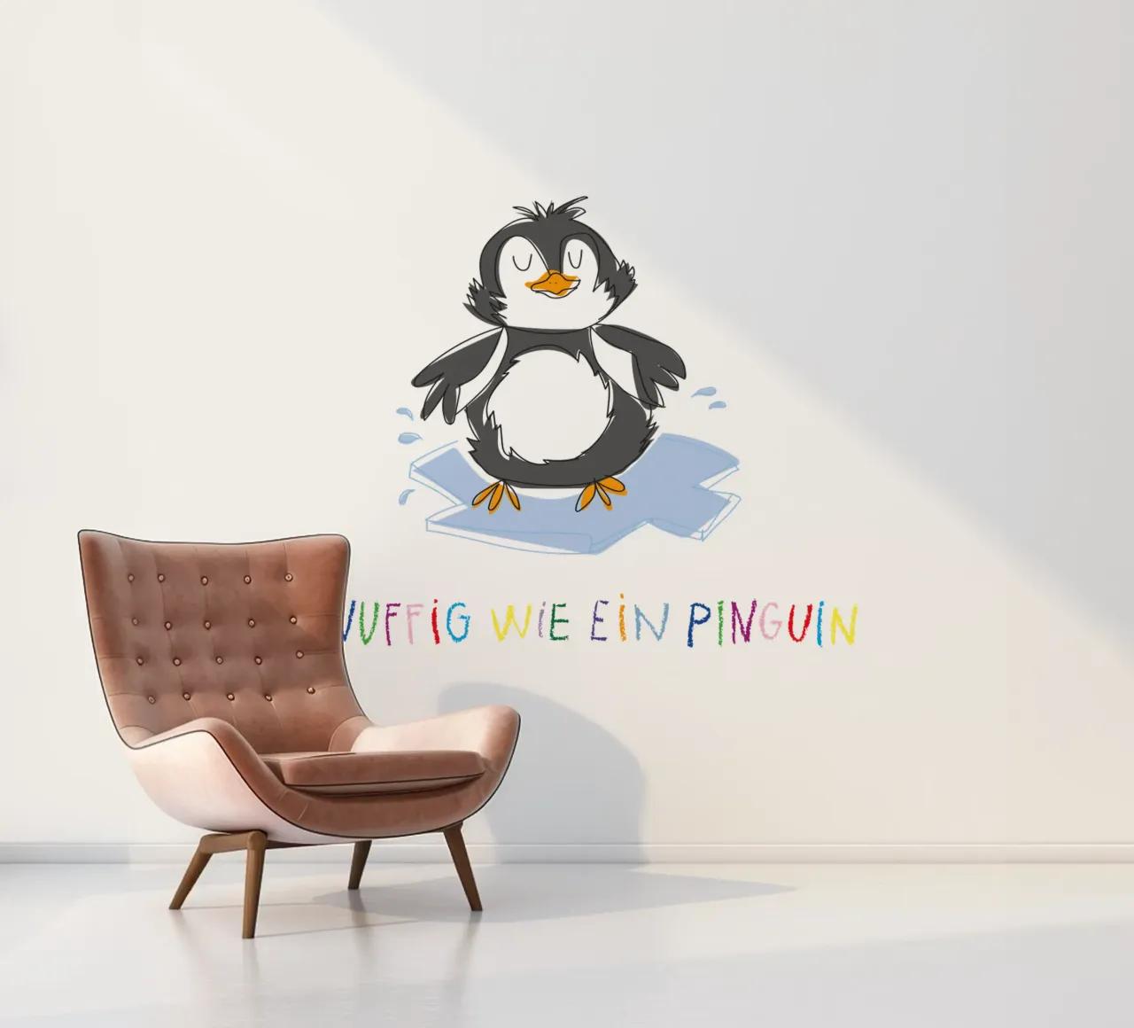 Knuffig wie ein Pinguin papier peint photo de Brushmeetspaper