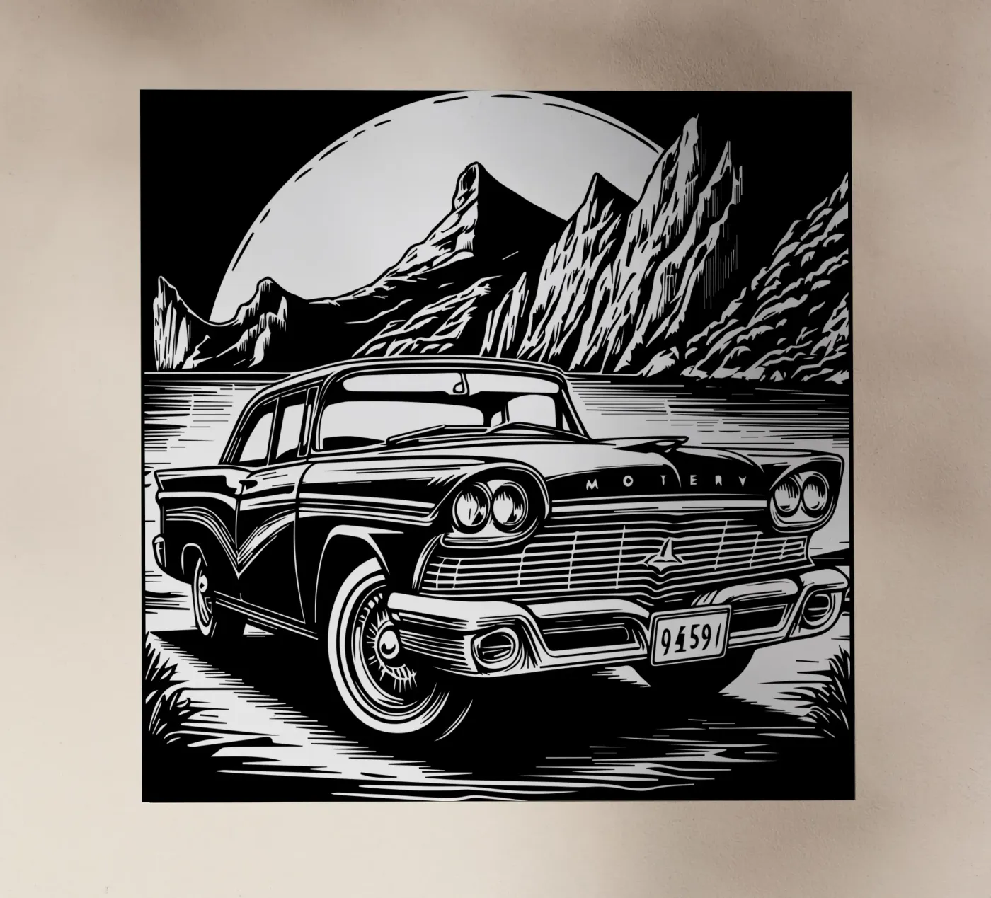 Auto d'epoca pellicola backlit da Mohs