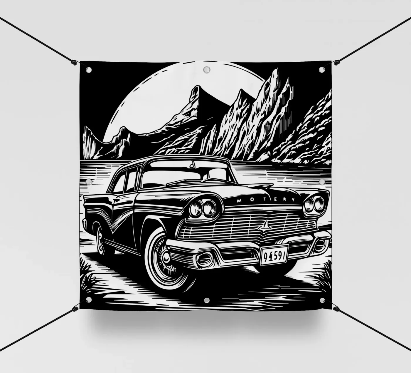 Vintage Classic Car PVC Plane von Mohs