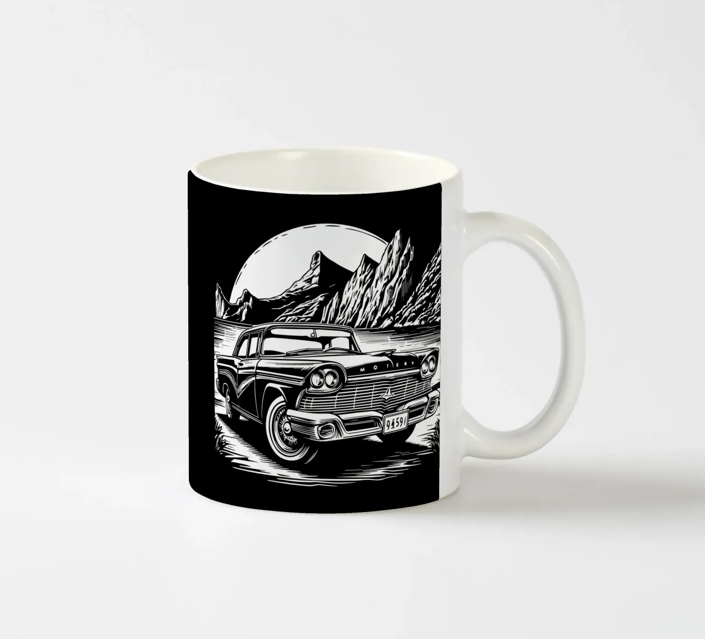 Oldtimer Oldtimer Keramik Tasse von Mohs