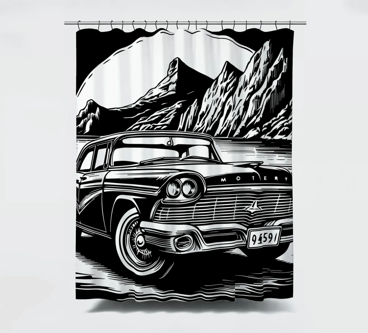 Oldtimer Oldtimer Duschvorhang von Mohs