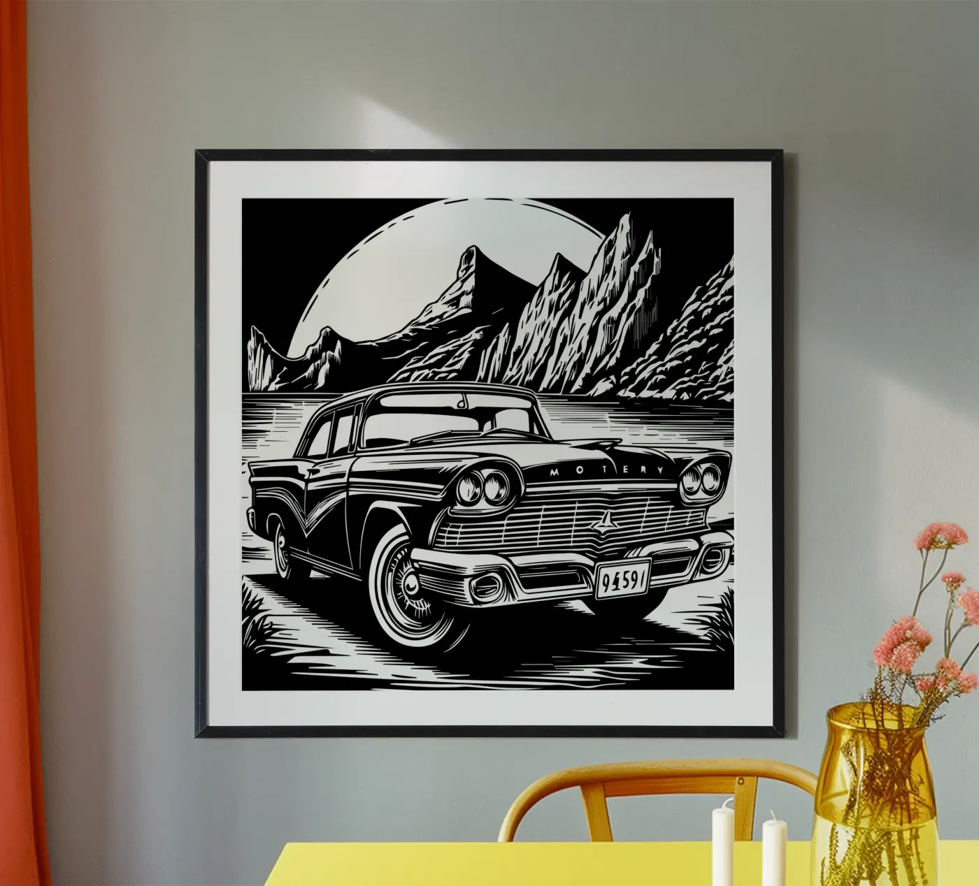 Vintage Classic Car Poster von Mohs