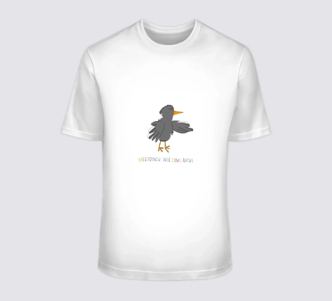 Melodisch wie eine Amsel t-shirt da Brushmeetspaper
