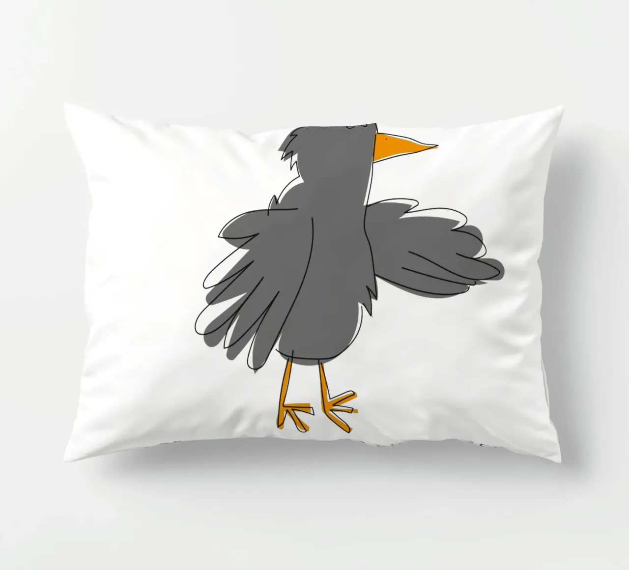 Melodisch wie eine Amsel cuscino da Brushmeetspaper
