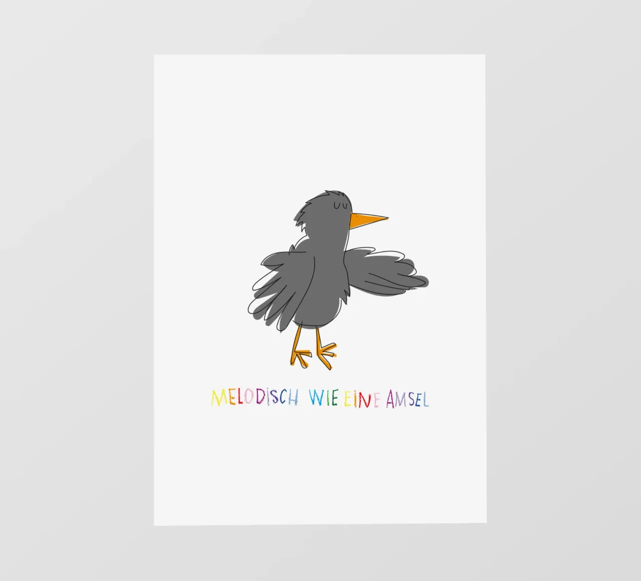 Melodisch wie eine Amsel pellicola backlit da Brushmeetspaper