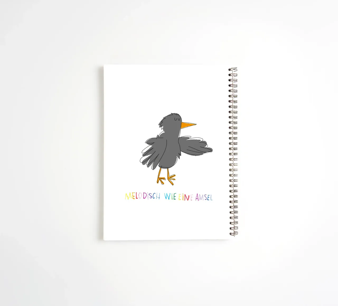 Melodisch wie eine Amsel diario ad anelli da Brushmeetspaper