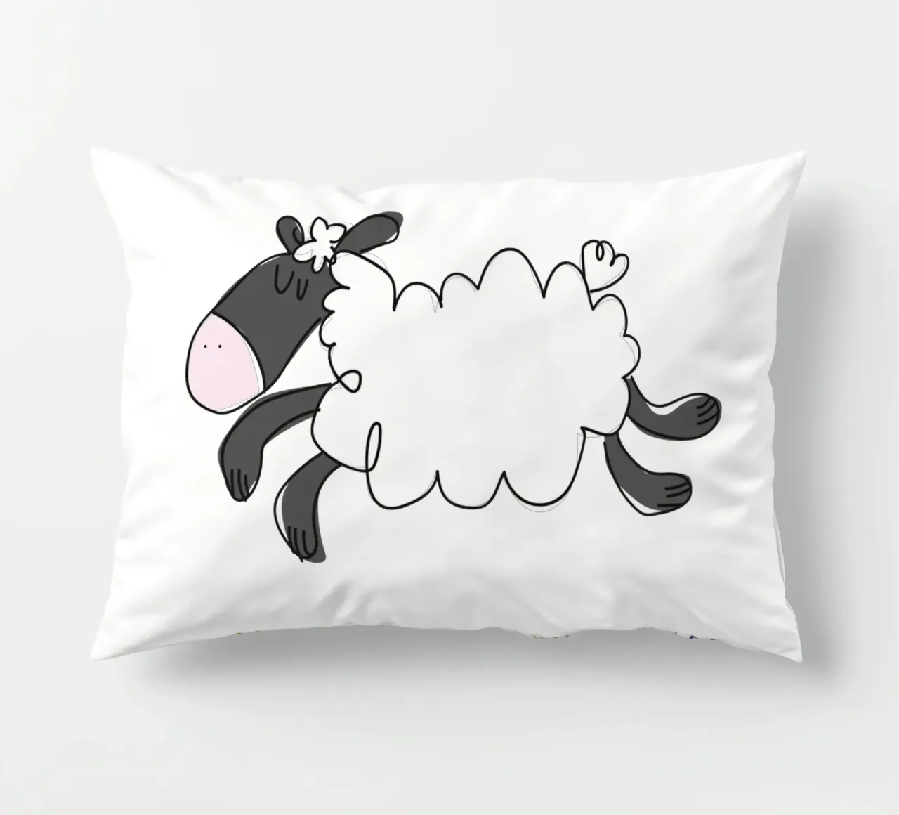 Kuschelig wie ein Schaf cuscino da Brushmeetspaper