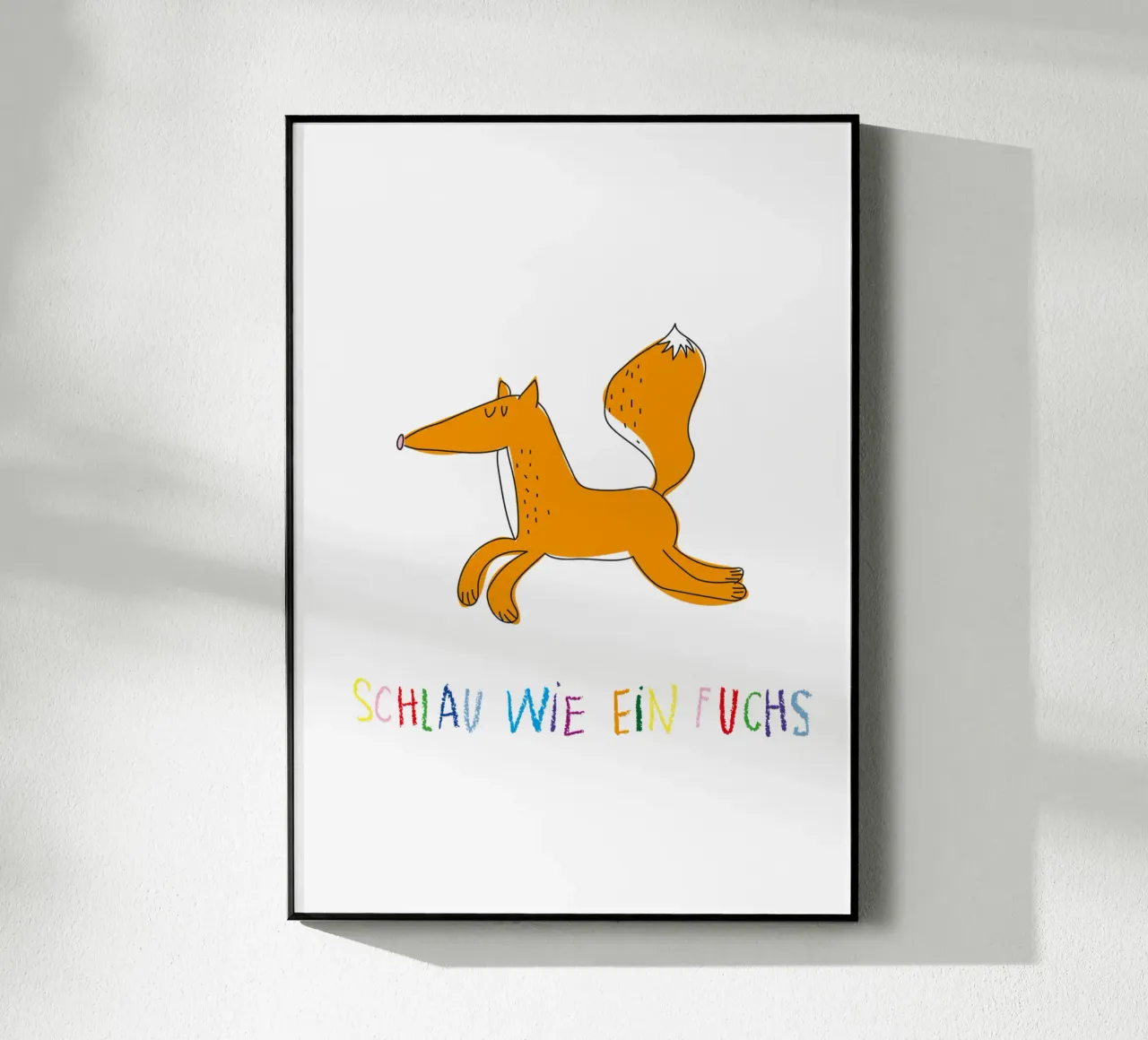 Schlau wie ein Fuchs plexiglass da Brushmeetspaper