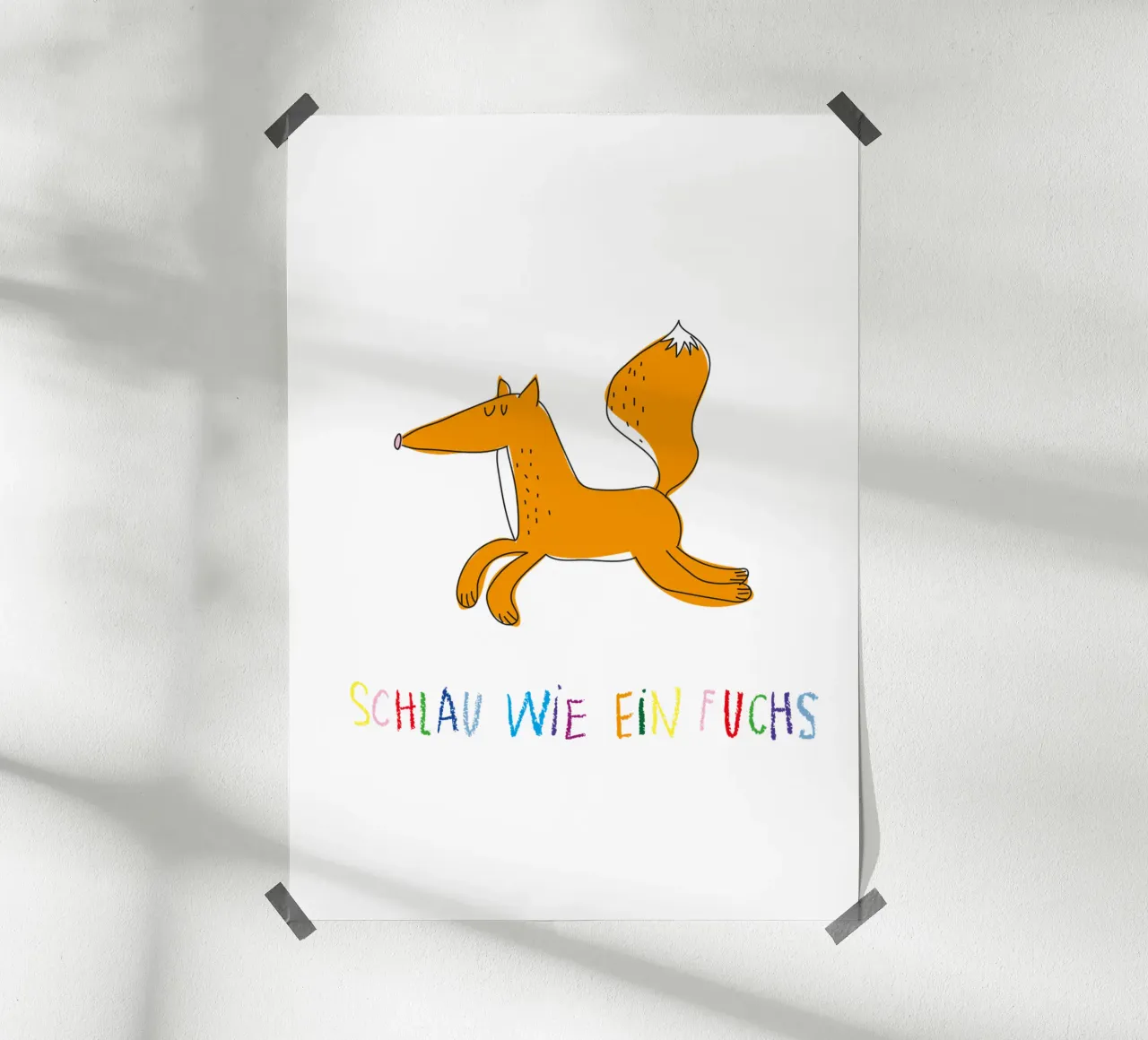 Schlau wie ein Fuchs carta hahnemühle da Brushmeetspaper