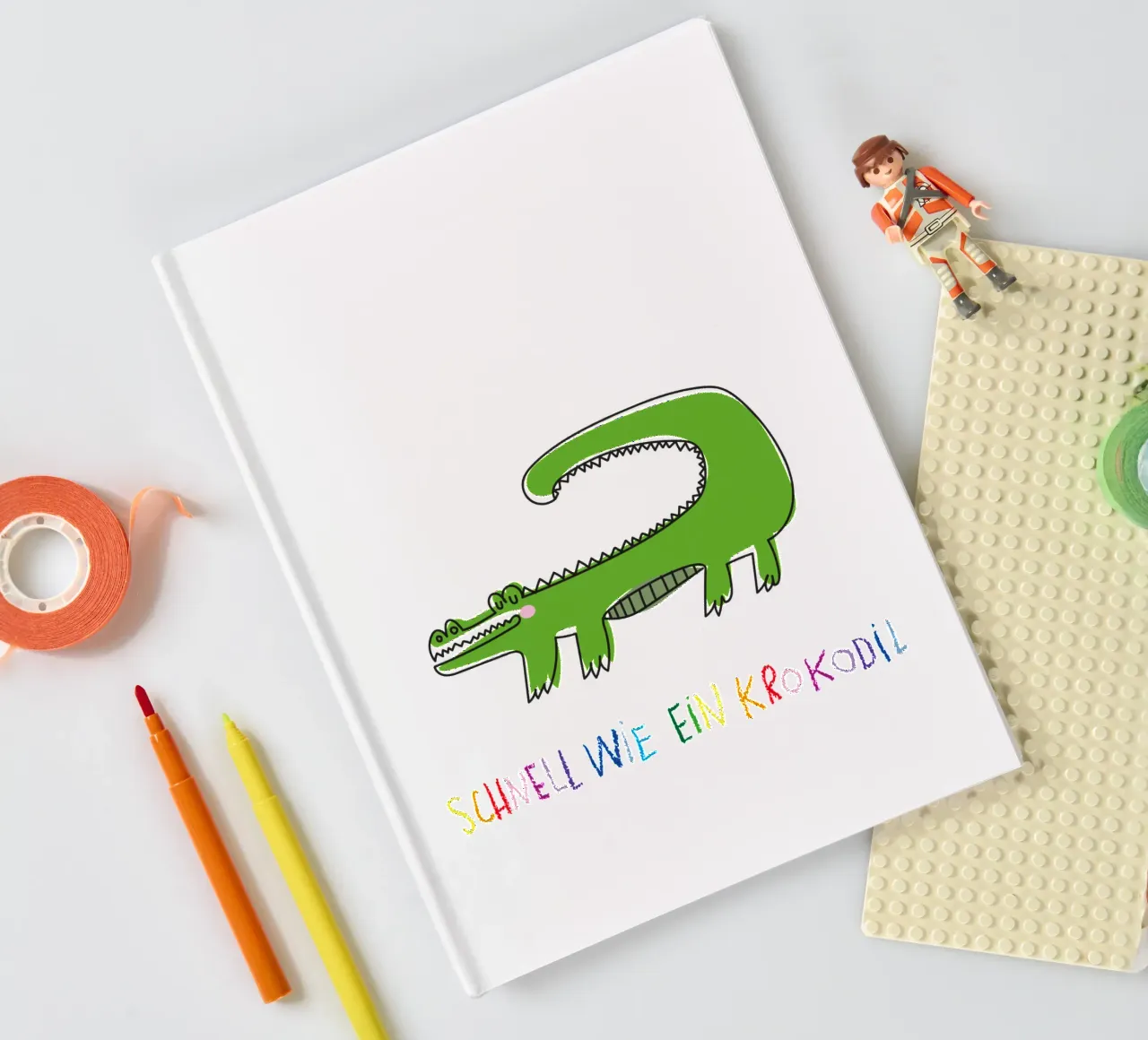 Schnell wie ein Krokodil notebook by Brushmeetspaper