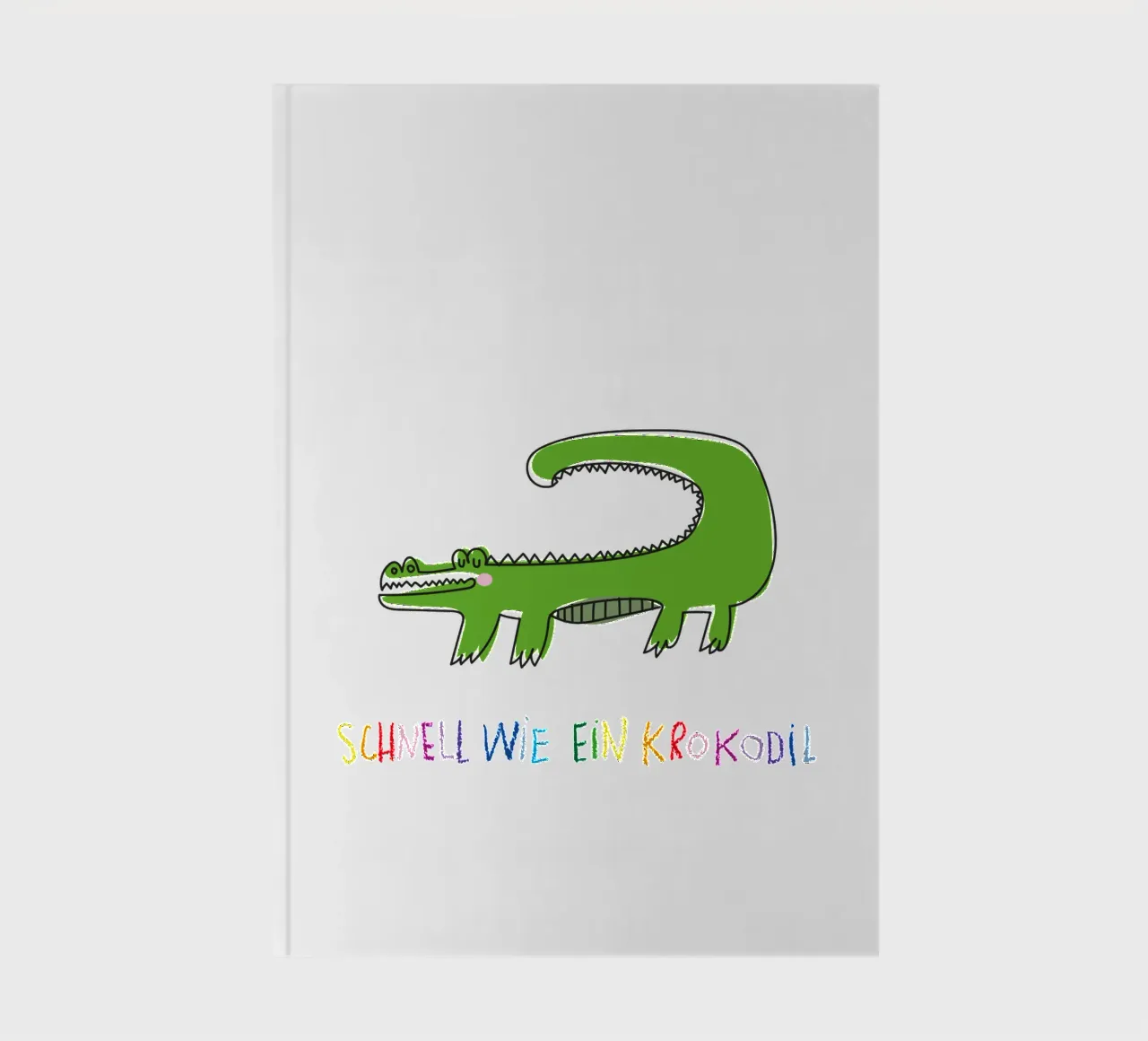Schnell wie ein Krokodil notebook by Brushmeetspaper