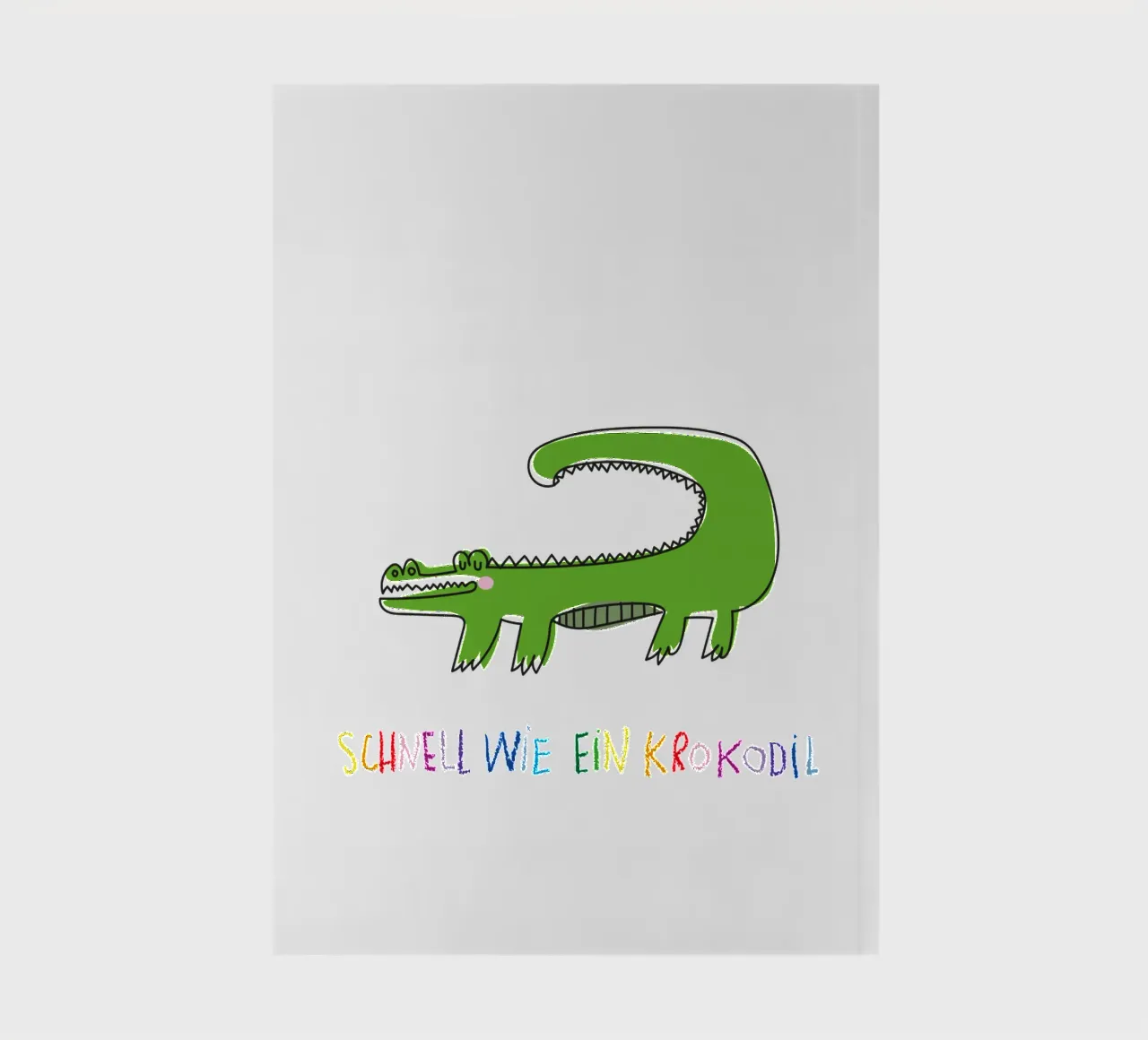 Schnell wie ein Krokodil notebook by Brushmeetspaper