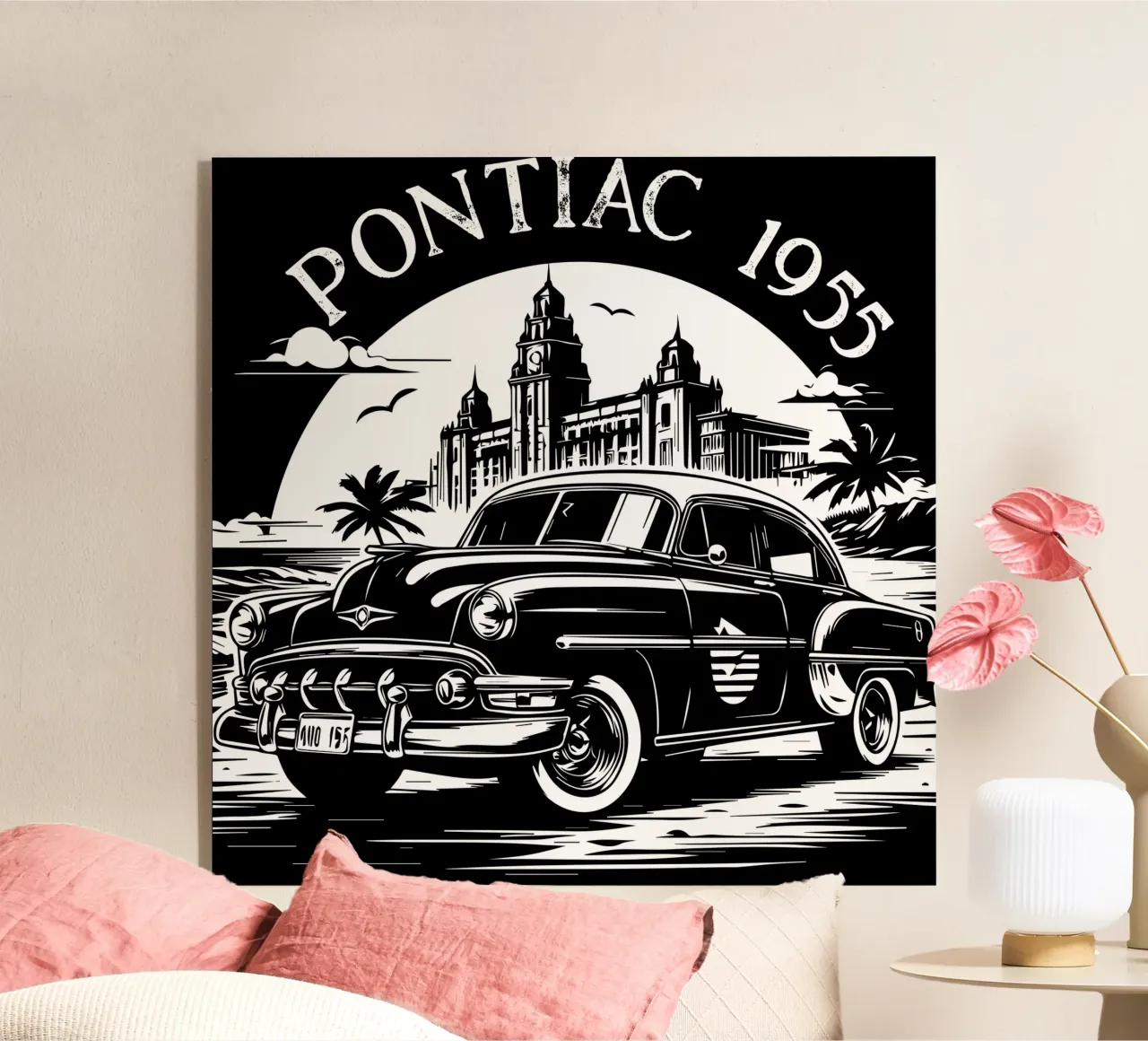 Pontiac 1955 acrylic glass by Mohs