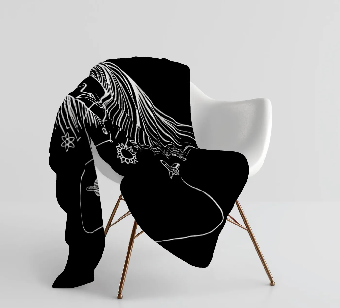 Headspace fleece blanket by Ninhol