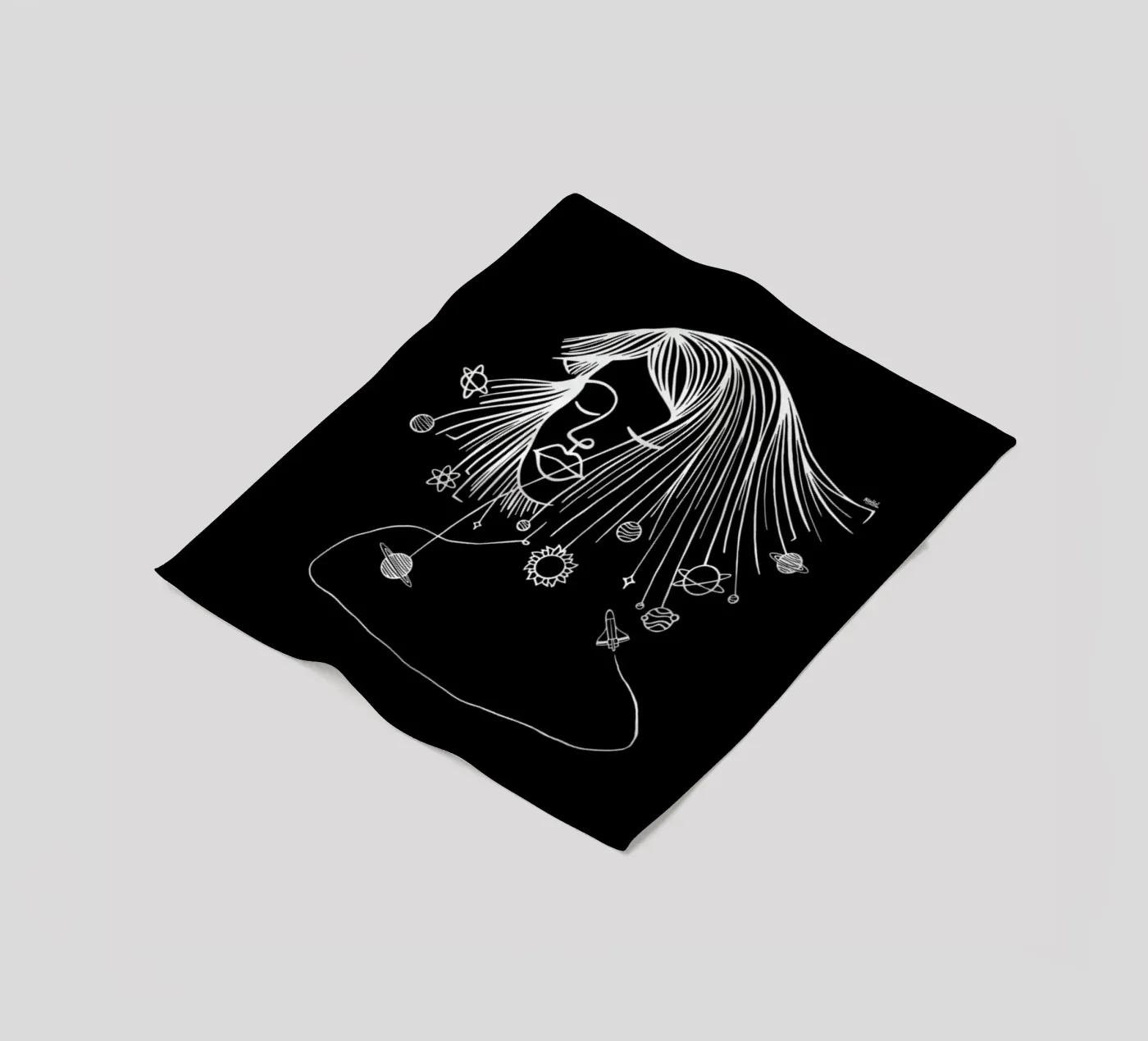 Headspace fleece blanket by Ninhol