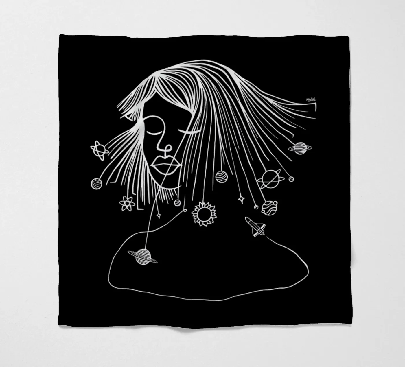Headspace fleece blanket by Ninhol