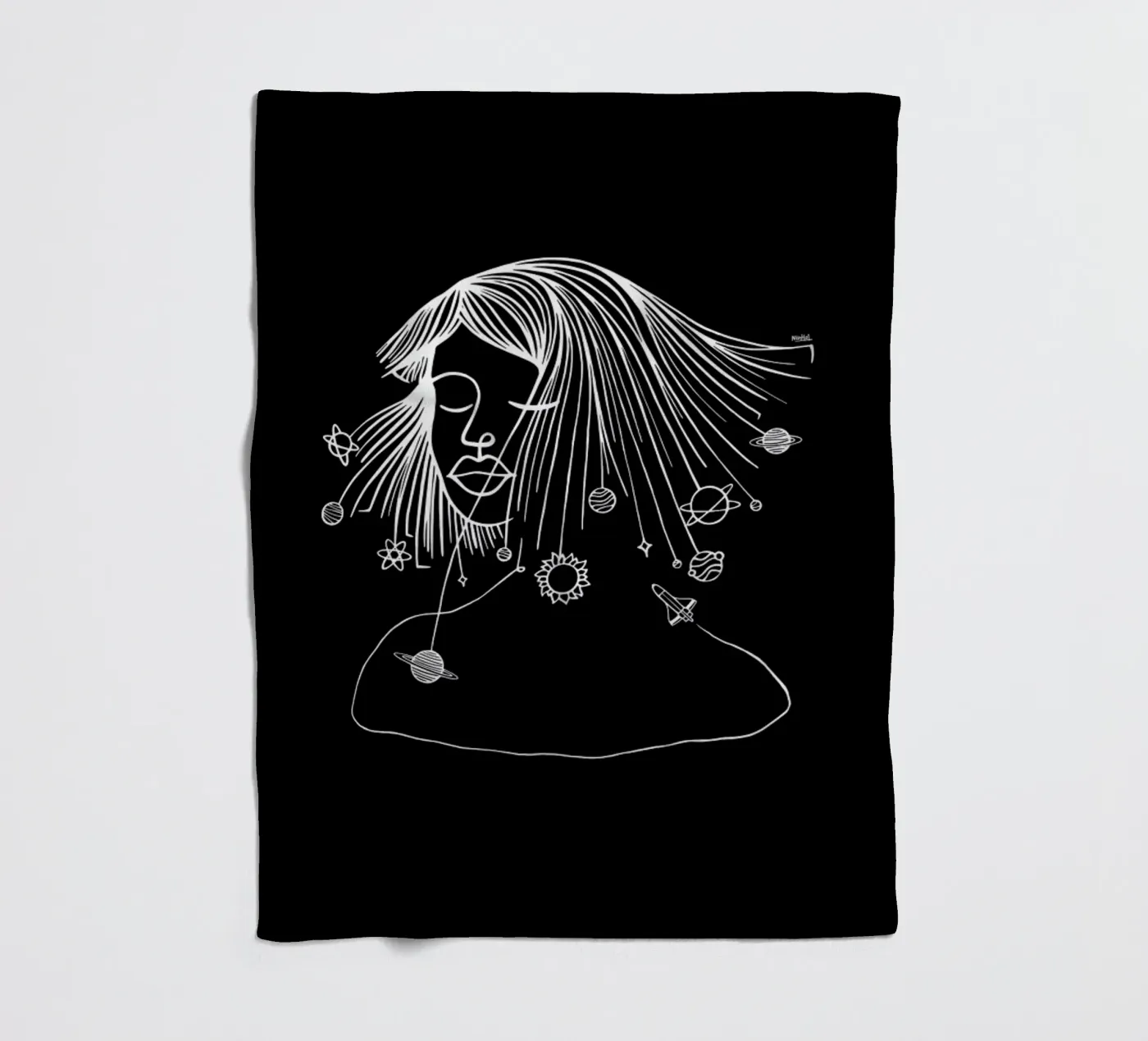 Headspace fleece blanket by Ninhol