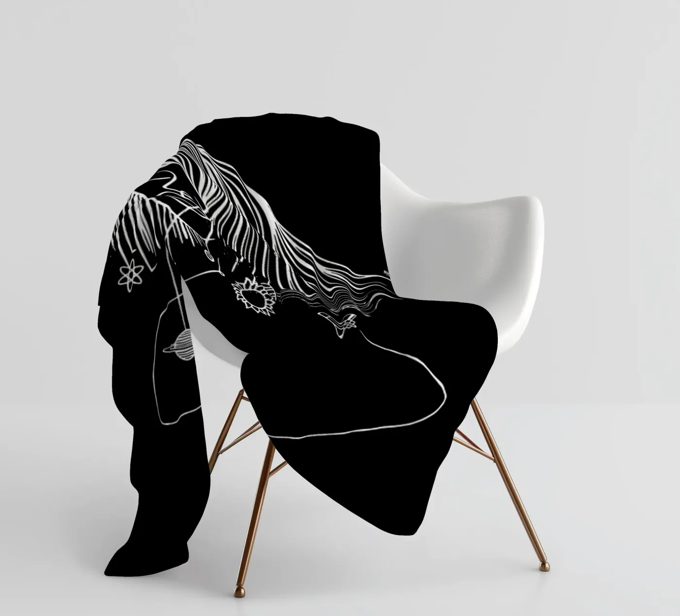 Headspace fleece blanket by Ninhol