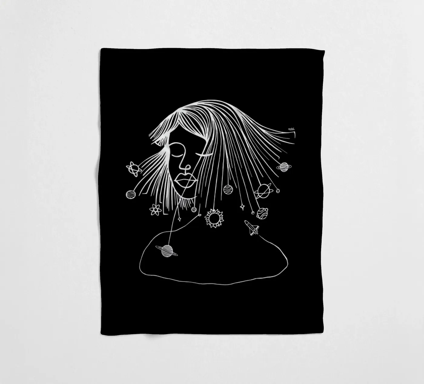 Headspace fleece blanket by Ninhol