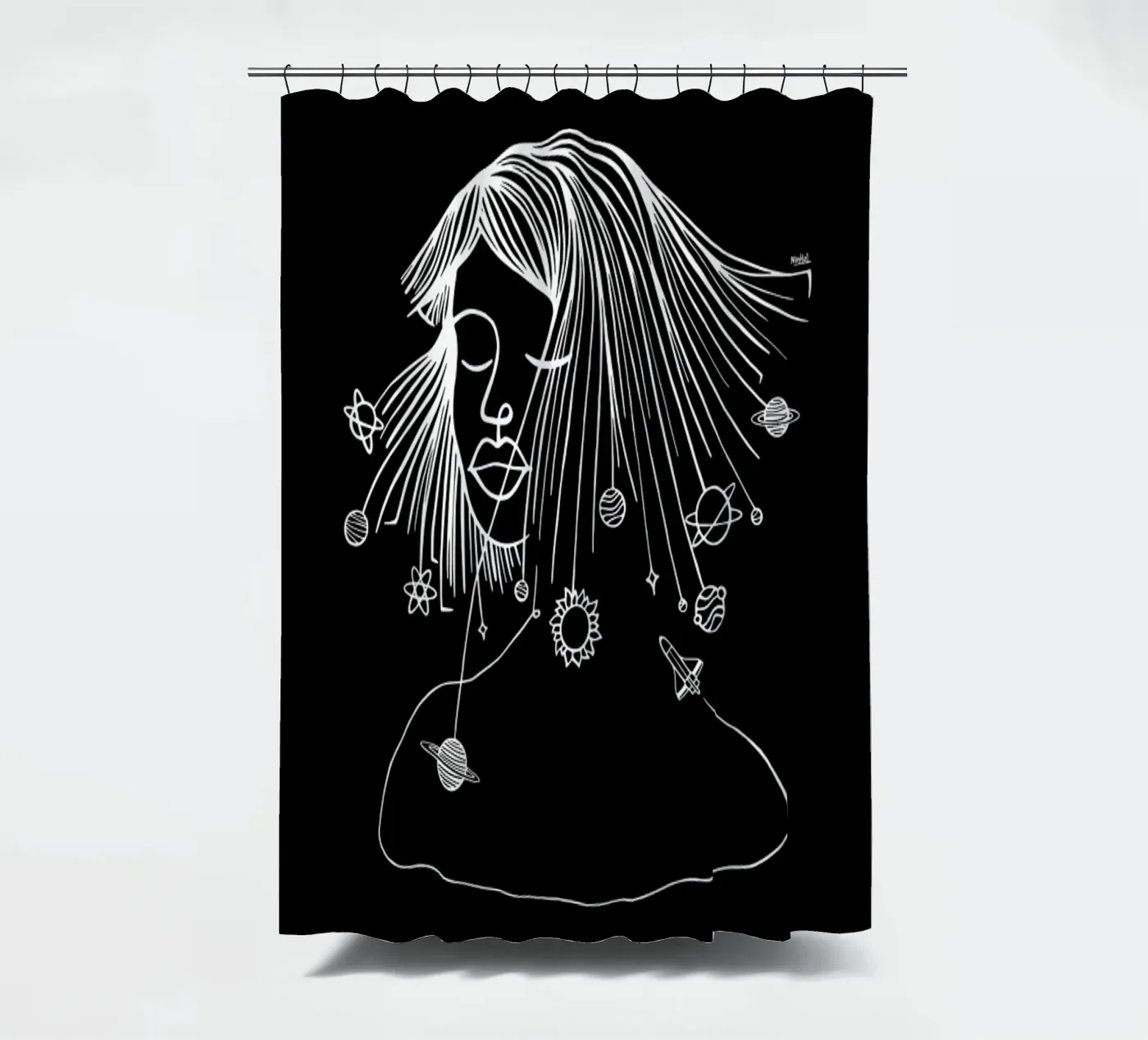 Headspace Duschvorhang von Ninhol