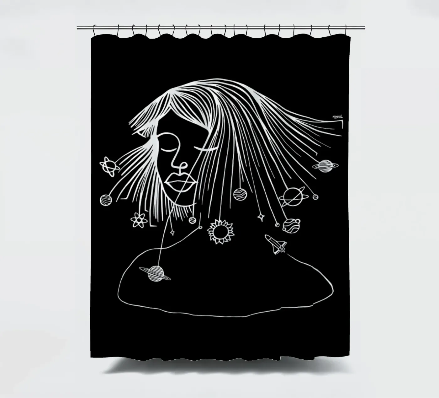 Headspace Duschvorhang von Ninhol