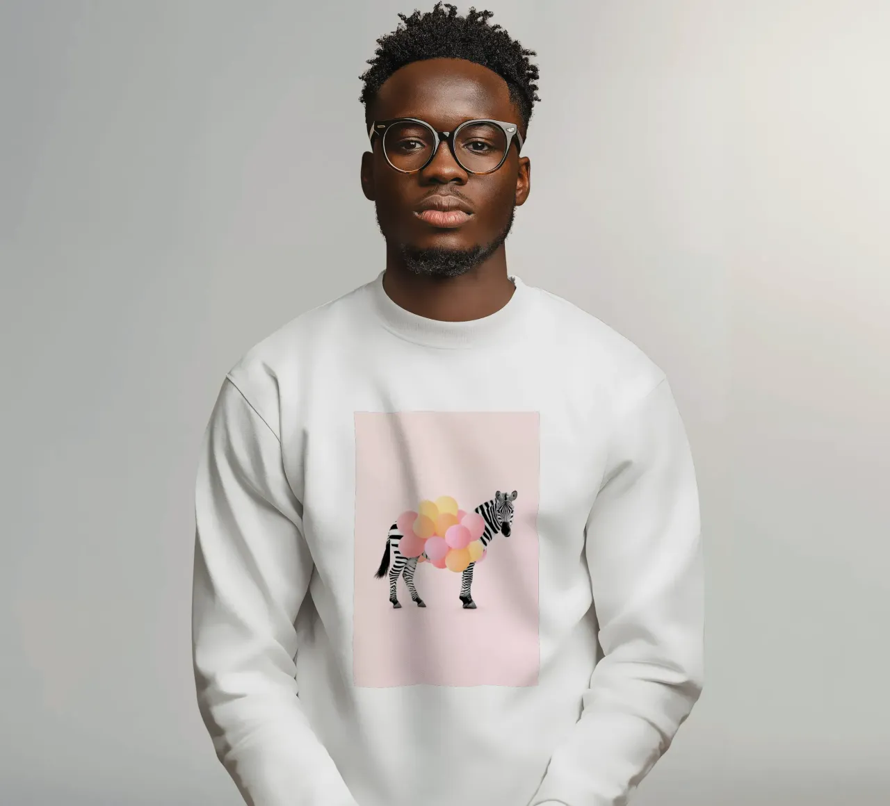 Zebra Balloon felpa da Paul Fuentes Design