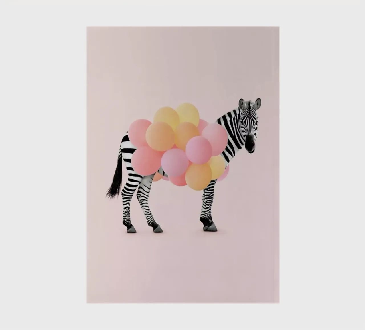 Zebra Balloon notebook by Paul Fuentes Design