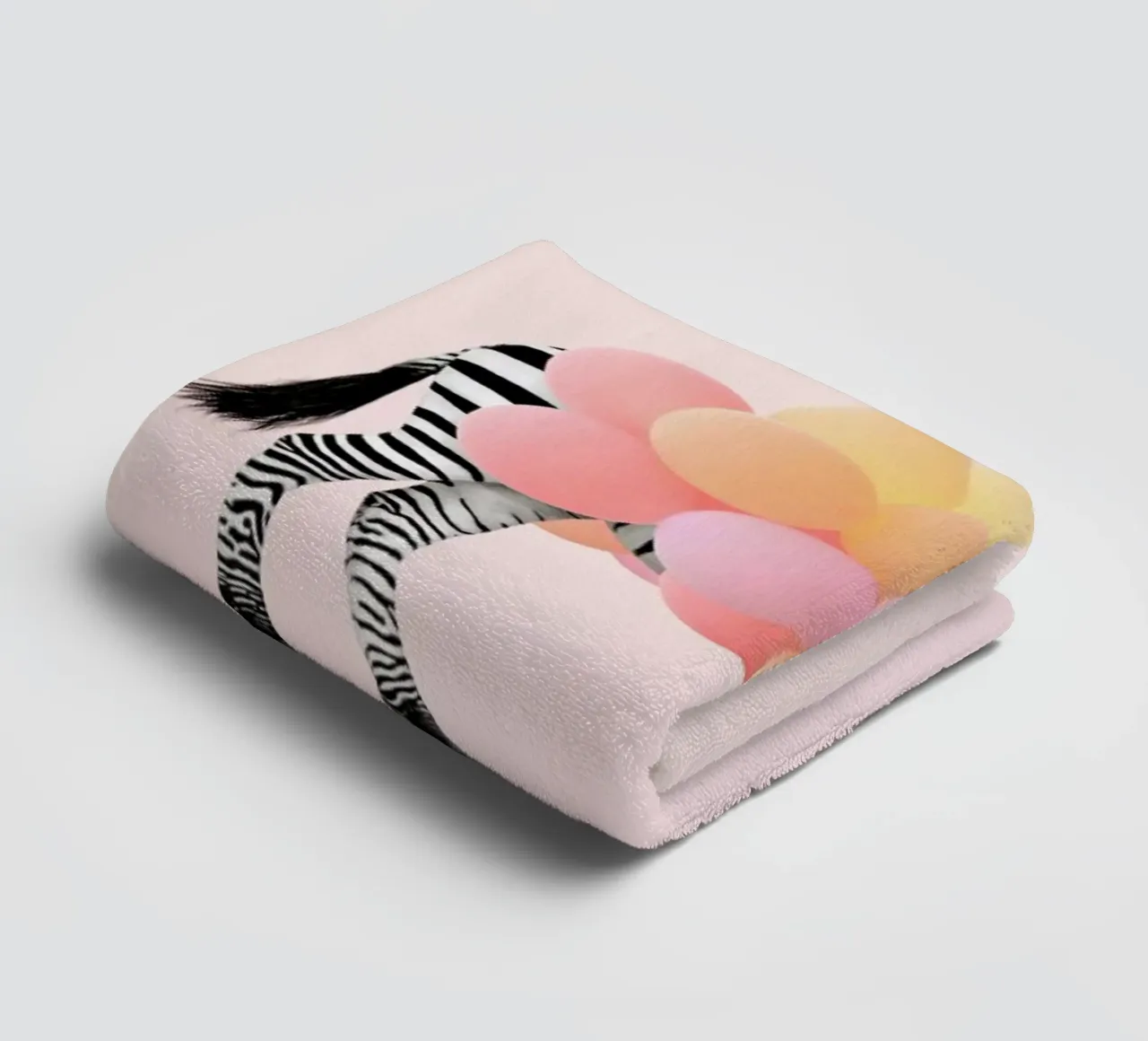 Zebra Balloon asciugamano da bagno da Paul Fuentes Design