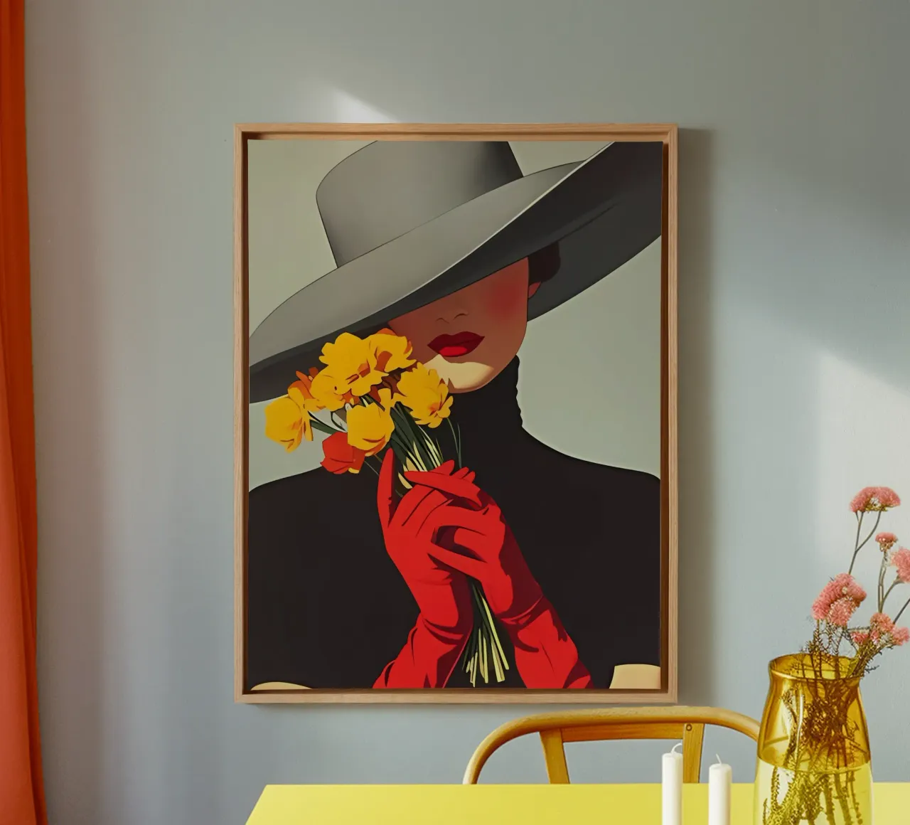Poster d'arte minimalista 404 tela con Cornice a cassetta da ahmiaLodri