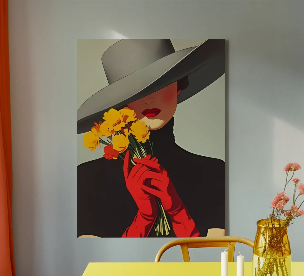 Poster d'arte minimalista 404 tela con Cornice a cassetta da ahmiaLodri