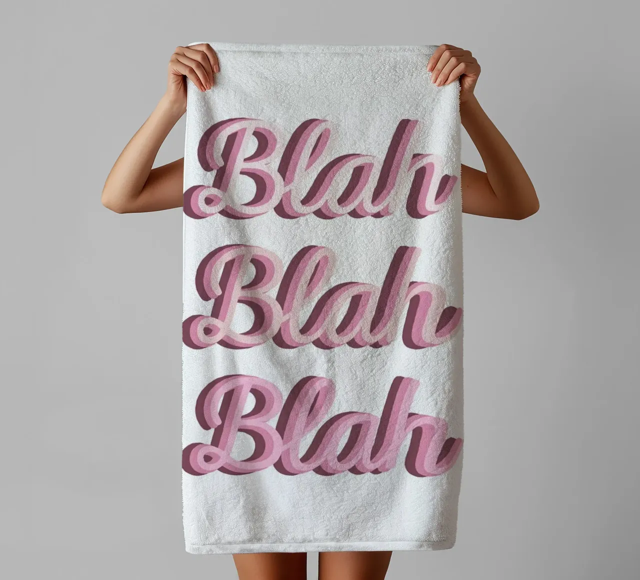 Blah Blah Blah asciugamano da bagno da The Native State