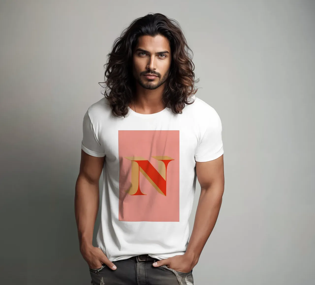 Red N t-shirt da daylight design studio