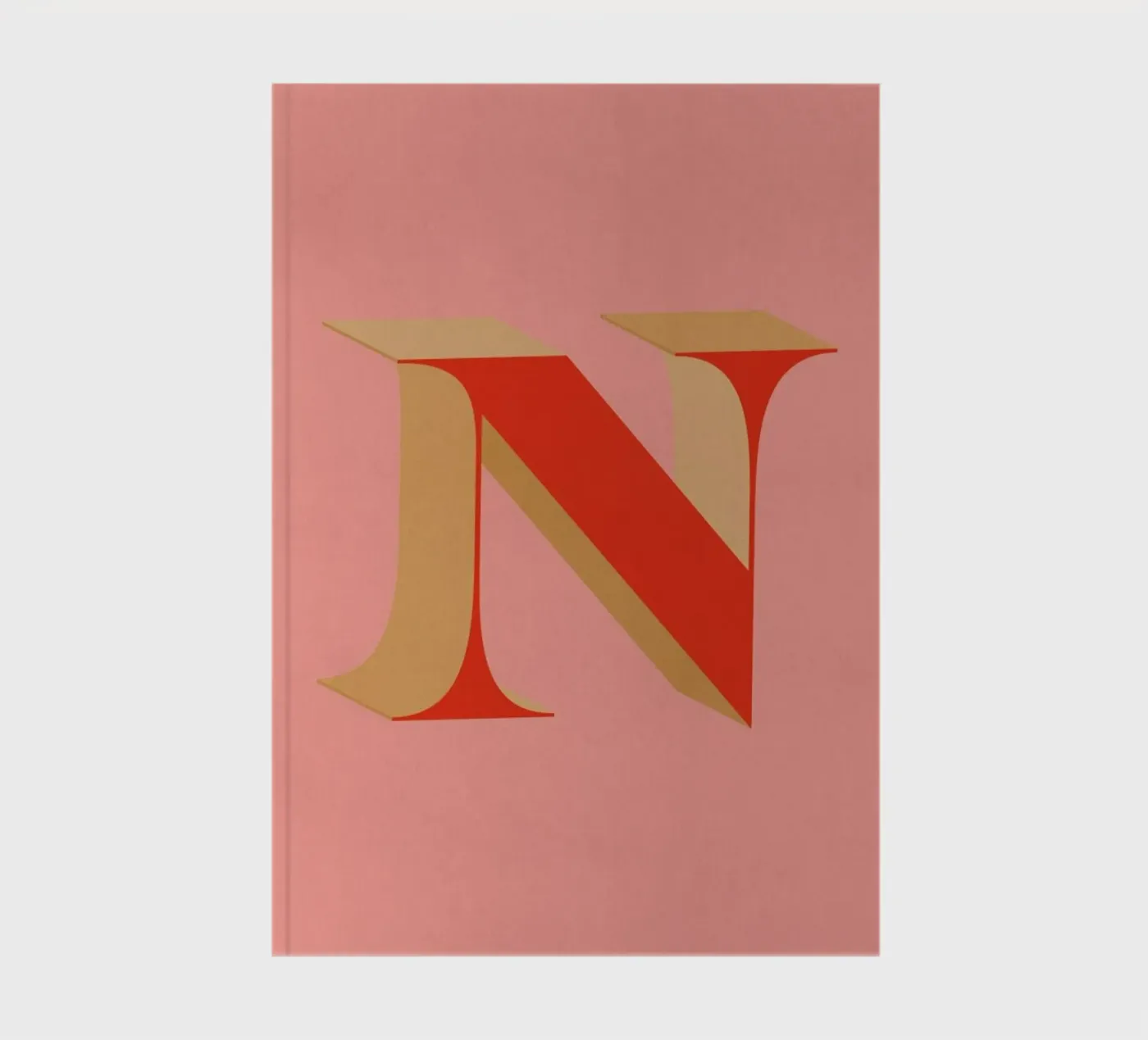 Red N notebook by daylight design studio