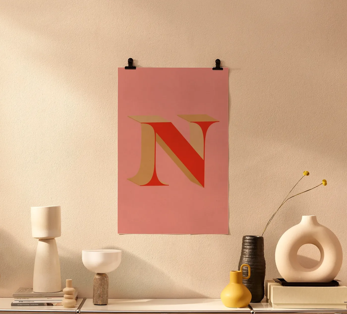 Red N poster van daylight design studio