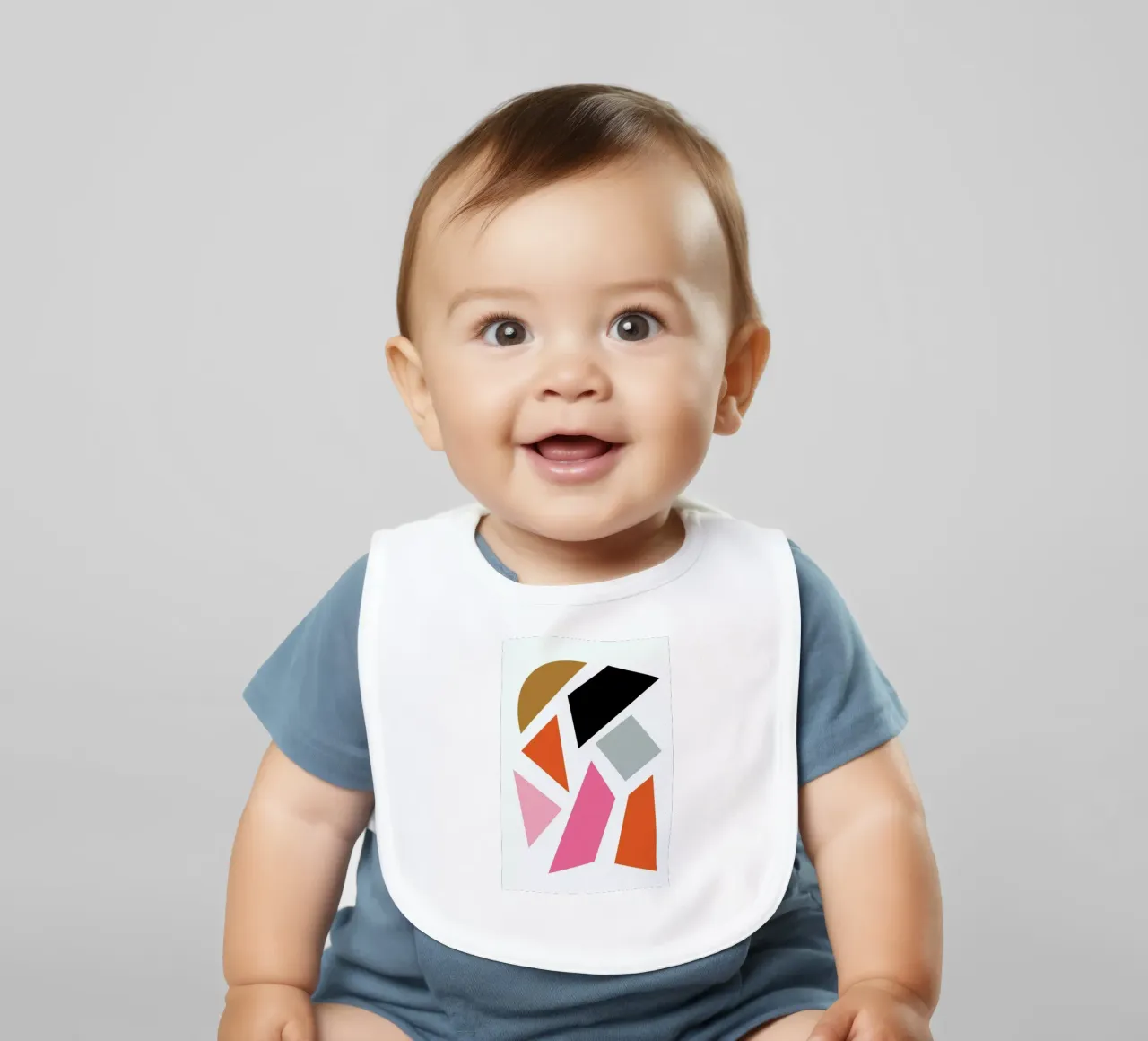 Pieces baby bib by XOXO Arte